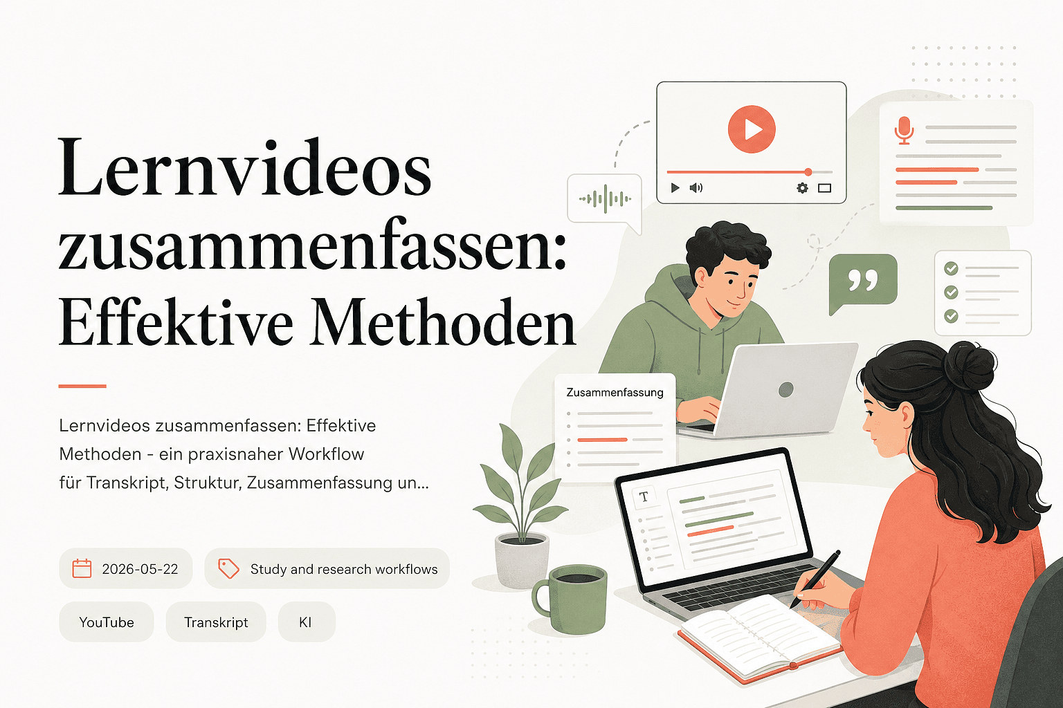 Lernvideos kürzen - Transkripe Blog Thumbnail