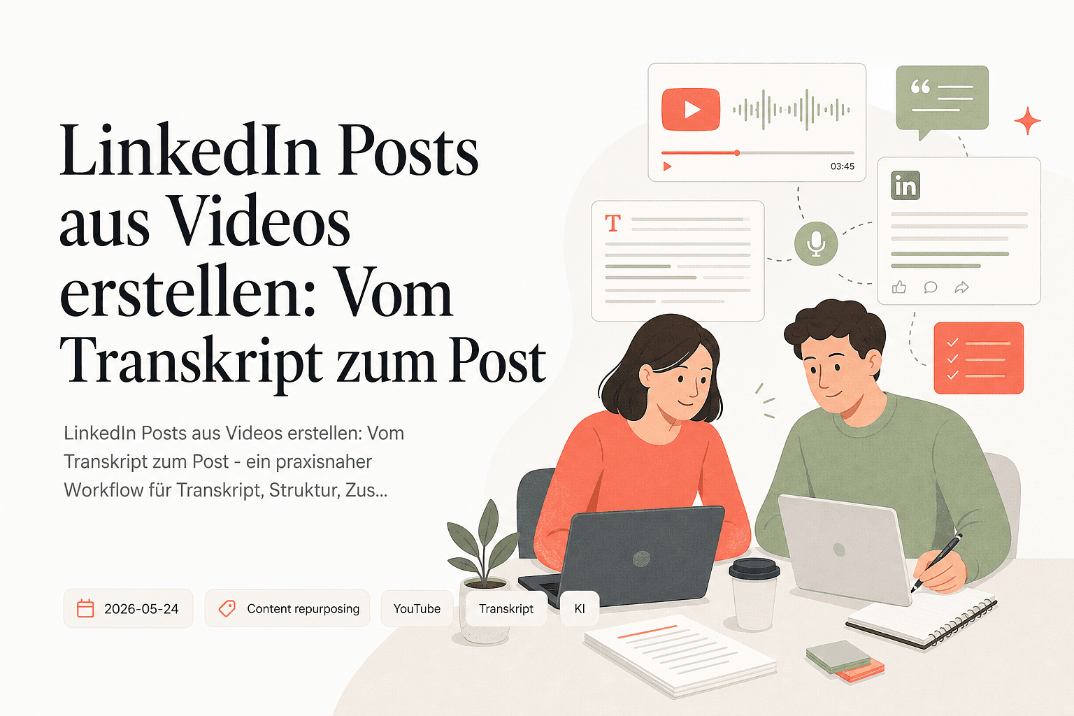 Video zu LinkedIn - Transkripe Blog Thumbnail