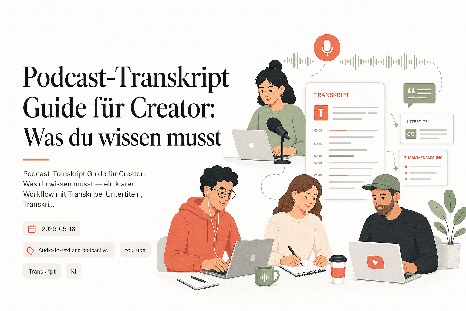 Creator Podcast Guide - Transkripe Blog Thumbnail