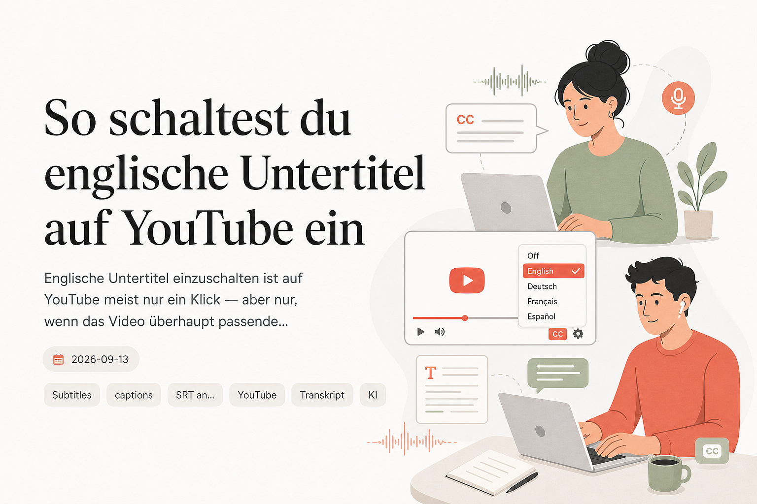 So schaltest du englische Untertitel auf YouTube ein