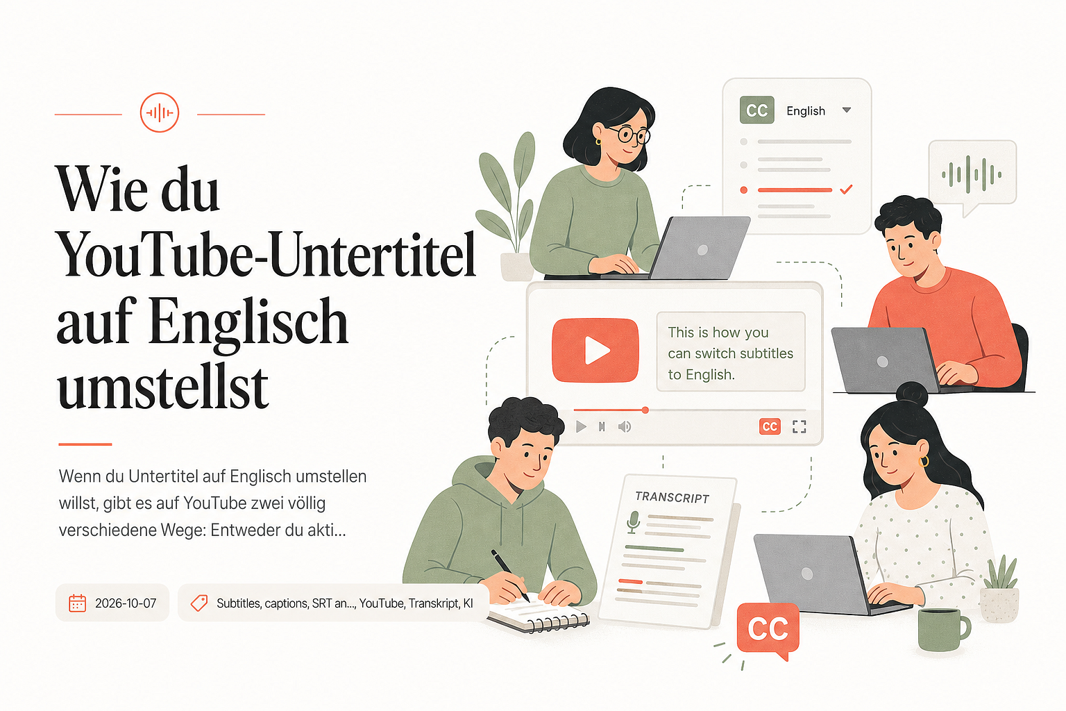 Wie du YouTube-Untertitel auf Englisch umstellst