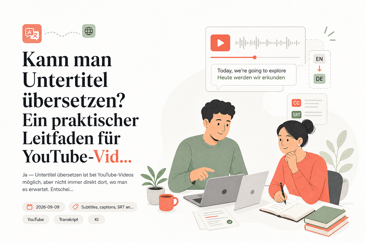 Kann man Untertitel übersetzen? Ein praktischer Leitfaden für YouTube-Videos