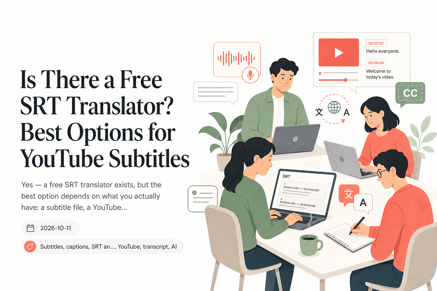 Is There a Free SRT Translator? Best Options for YouTube Subtitles