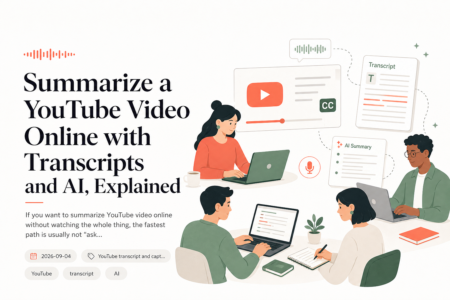 Summarize a YouTube Video Online with Transcripts and AI, Explained