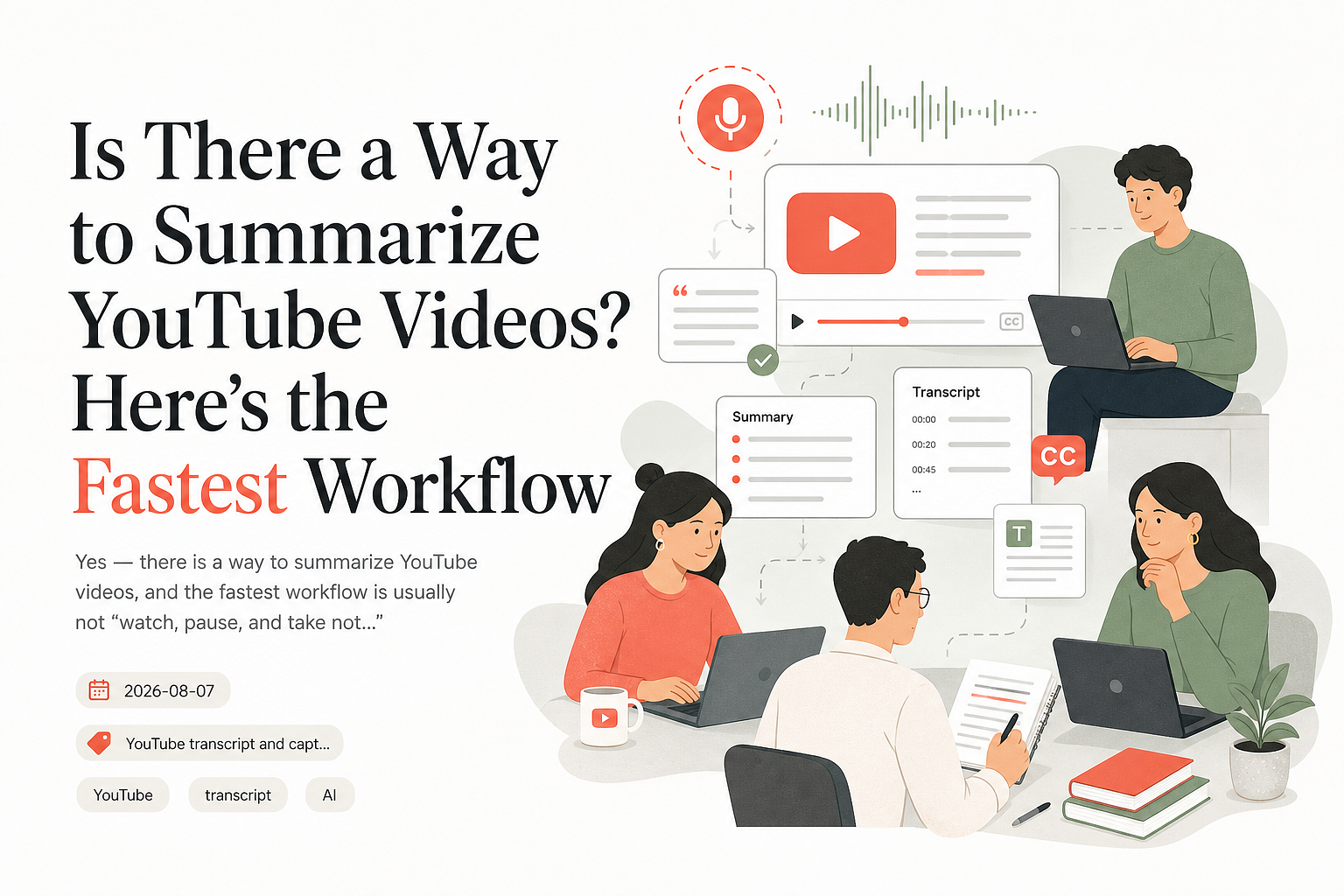 Is There a Way to Summarize YouTube Videos? Here’s the Fastest Workflow