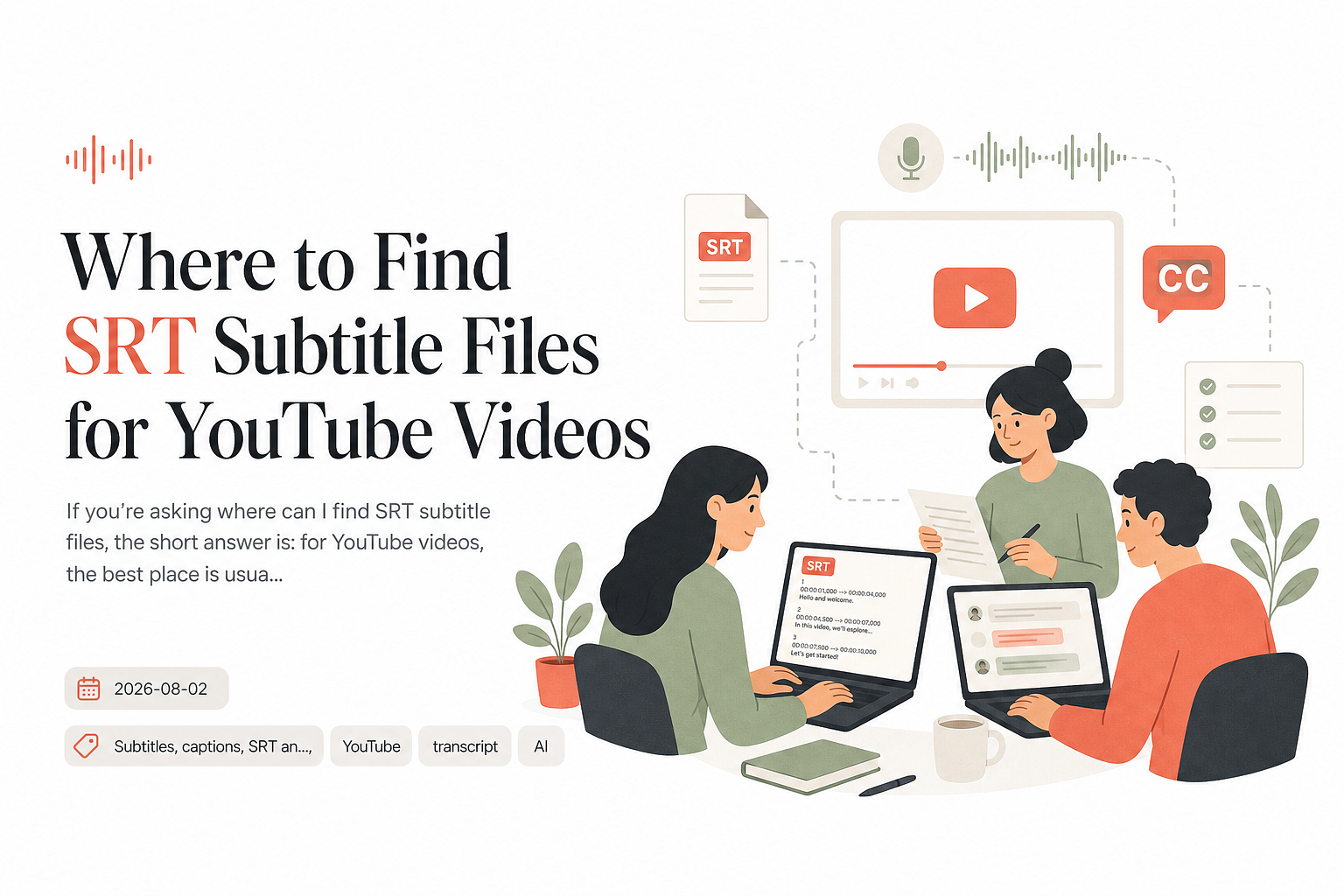 Where to Find SRT Subtitle Files for YouTube Videos